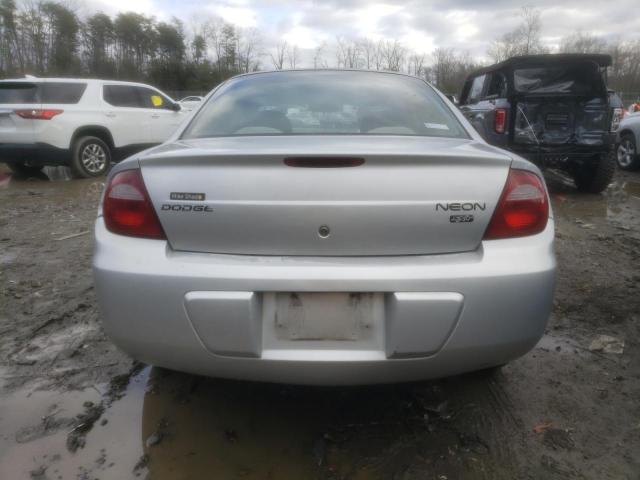 1B3ES56C65D158486 - 2005 DODGE NEON SXT SILVER photo 6