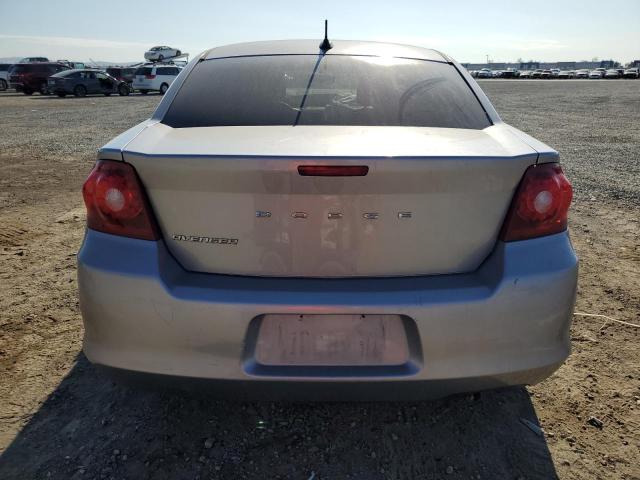 1C3CDZAB3DN658527 - 2013 DODGE AVENGER SE Сріблястий фото 6