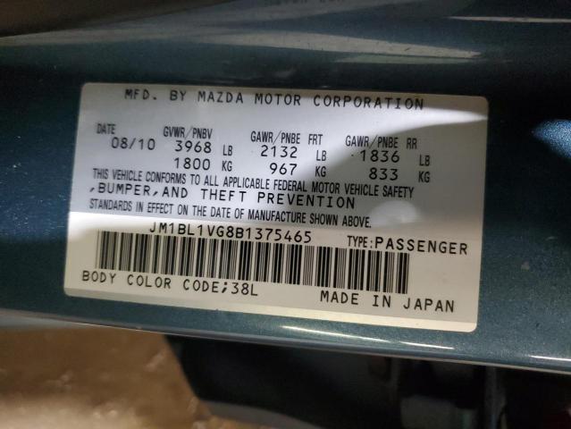 JM1BL1VG8B1375465 - 2011 MAZDA 3 I BLUE photo 13