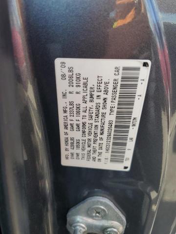 1HGCS12329A026483 - 2009 HONDA ACCORD LX 灰色 照片 12