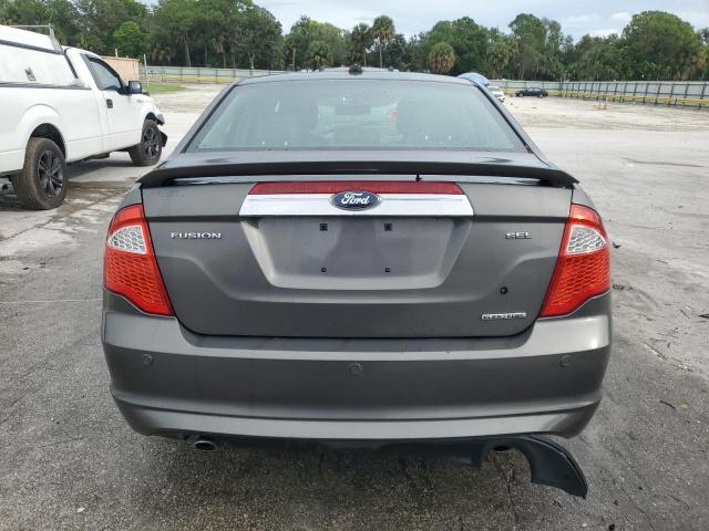3FAHP0JG7CR302180 - 2012 FORD FUSION SEL GRAY photo 6