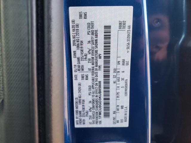 1FMCU0GD3KUB85808 - 2019 FORD ESCAPE SE BLUE photo 14