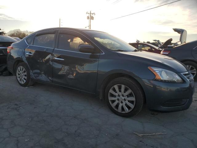 3N1AB7AP3EL695459 - 2014 NISSAN SENTRA S BLUE photo 4