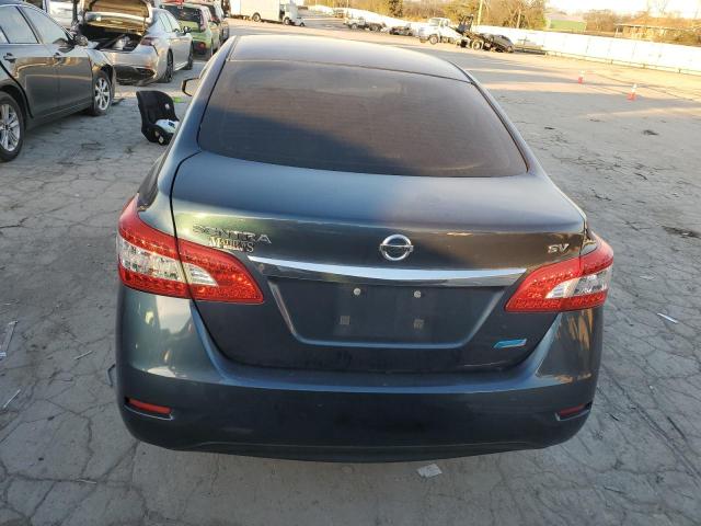 3N1AB7AP3EL695459 - 2014 NISSAN SENTRA S BLUE photo 6