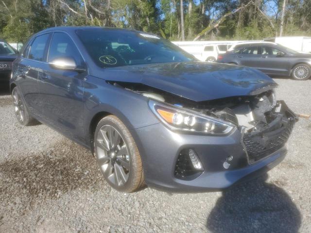 KMHH55LC3JU032731 - 2018 HYUNDAI ELANTRA GT SPORT GRAY photo 4