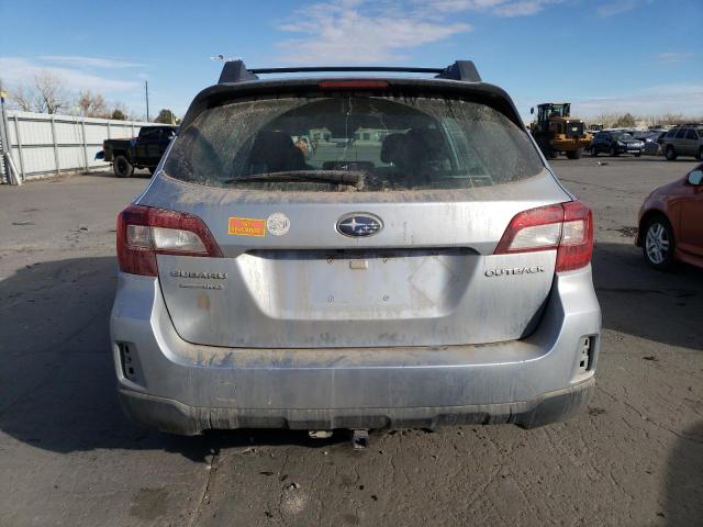 4S4BSBAC2G3344764 - 2016 SUBARU OUTBACK 2.5I SILVER photo 6