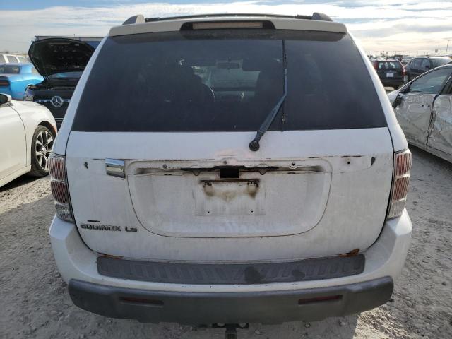 2CNDL13F256196788 - 2005 CHEVROLET EQUINOX LS WHITE photo 6