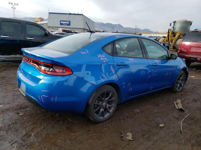 1C3CDFAA0GD630166 - 2016 DODGE DART SE BLUE photo 3