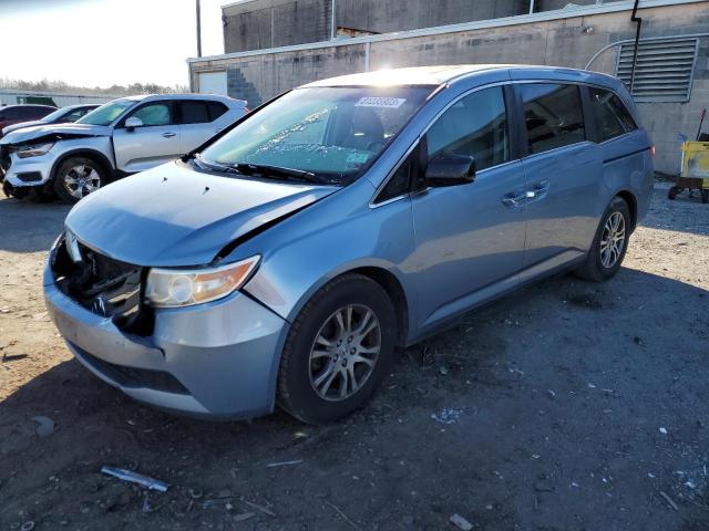 5FNRL5H69DB089546 - 2013 HONDA ODYSSEY EXL BLUE photo 1