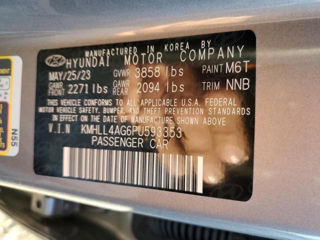 KMHLL4AG6PU593353 - 2023 HYUNDAI ELANTRA SE GRAY photo 13