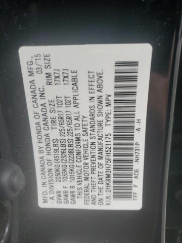 2HKRM3H75FH521175 - 2015 HONDA CR-V EXL 黑色 照片 13