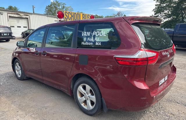 5TDZK3DC9FS644500 - 2015 TOYOTA SIENNA BURGUNDY photo 3