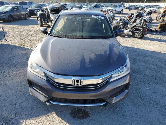 1HGCR2F38HA091221 - 2017 HONDA ACCORD LX GRAY photo 5