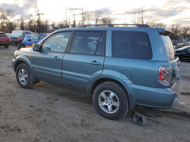 5FNYF18528B024854 - 2008 HONDA PILOT EXL BLUE photo 2