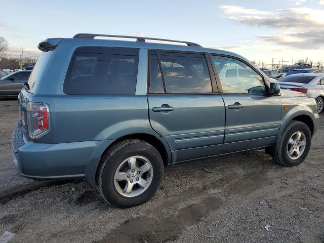 5FNYF18528B024854 - 2008 HONDA PILOT EXL BLUE photo 3