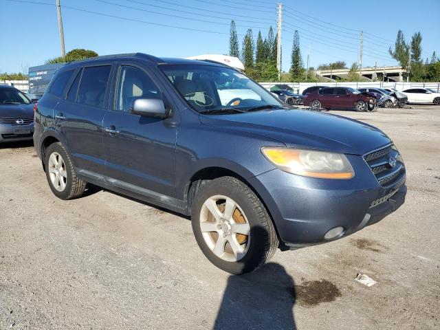 5NMSH13E08H142178 - 2008 HYUNDAI SANTA FE SE BLUE photo 4