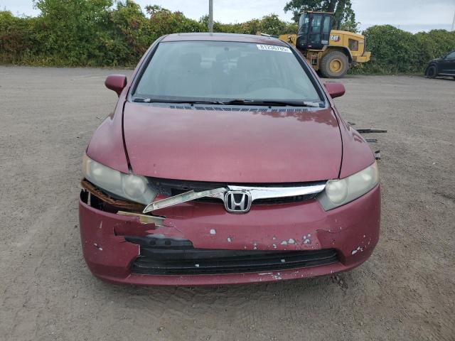 2HGFA16568H023310 - 2008 HONDA CIVIC LX RED photo 5