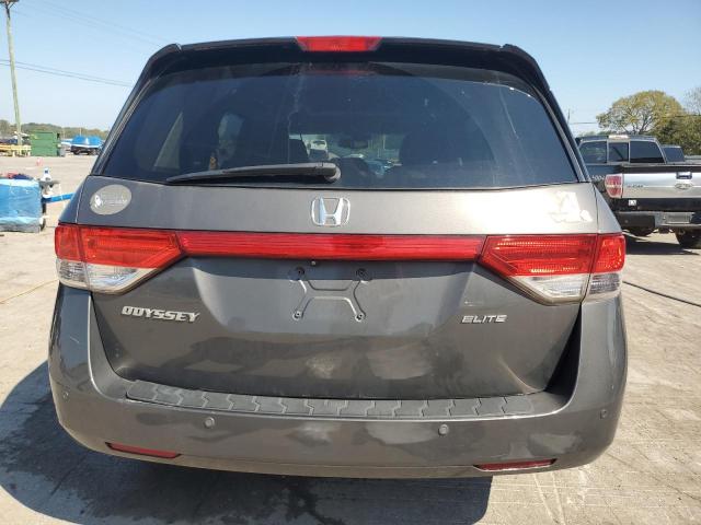 5FNRL5H91EB030454 - 2014 HONDA ODYSSEY TOURING GRAY photo 6