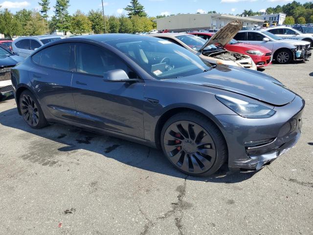5YJ3E1EC1PF675942 - 2023 TESLA MODEL 3 Сірий фото 4