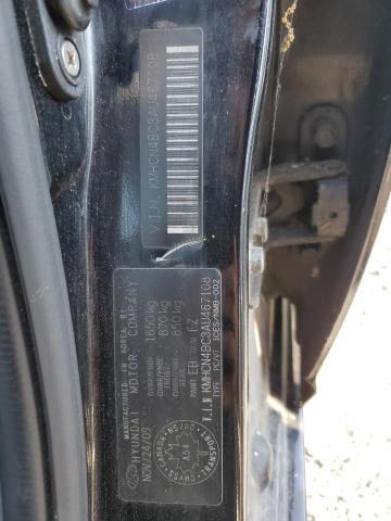 KMHCN4BC3AU467108 - 2010 HYUNDAI ACCENT GLS 黑色 照片 13