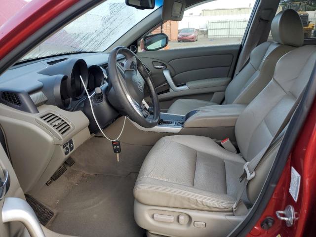 5J8TB18568A002680 - 2008 ACURA RDX TECHNOLOGY წითელი ფოტო 7