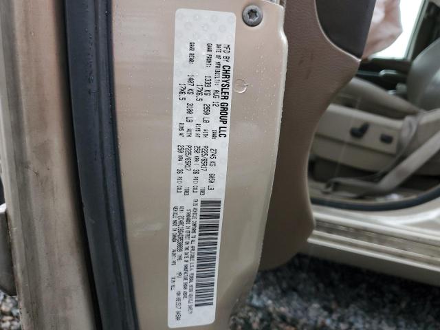 2C4RC1BG4DR530899 - 2013 CHRYSLER TOWN & COU TOURING 金色 照片 14