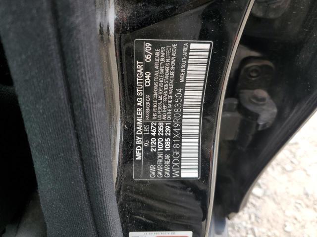 WDDGF81X49R083504 - 2009 MERCEDES-BENZ C 300 4MATIC BLACK photo 12