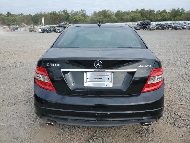 WDDGF81X49R083504 - 2009 MERCEDES-BENZ C 300 4MATIC BLACK photo 6