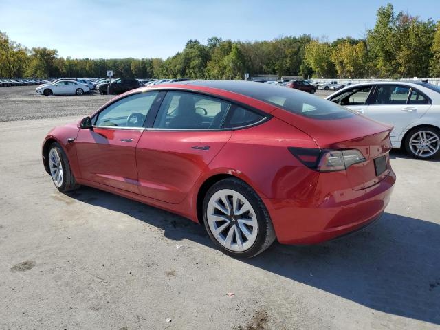 5YJ3E1EBXNF190428 - 2022 TESLA MODEL 3 RED photo 2
