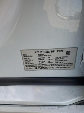 5YJSA1E2XLF415452 - 2020 TESLA MODEL S Розовый фото 12