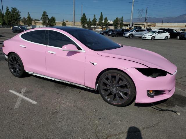 5YJSA1E2XLF415452 - 2020 TESLA MODEL S Розовый фото 4