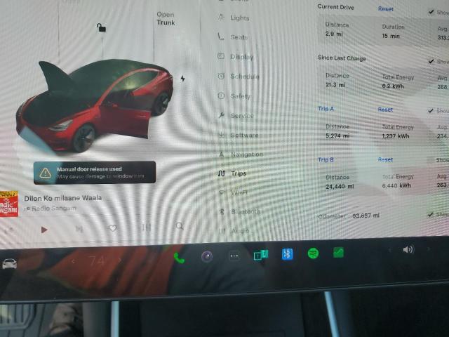 5YJ3E1EAXKF483703 - 2019 TESLA MODEL 3 Blanco foto 9