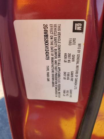 2G4WB52KX41243479 - 2004 BUICK REGAL LS 红色 照片 13