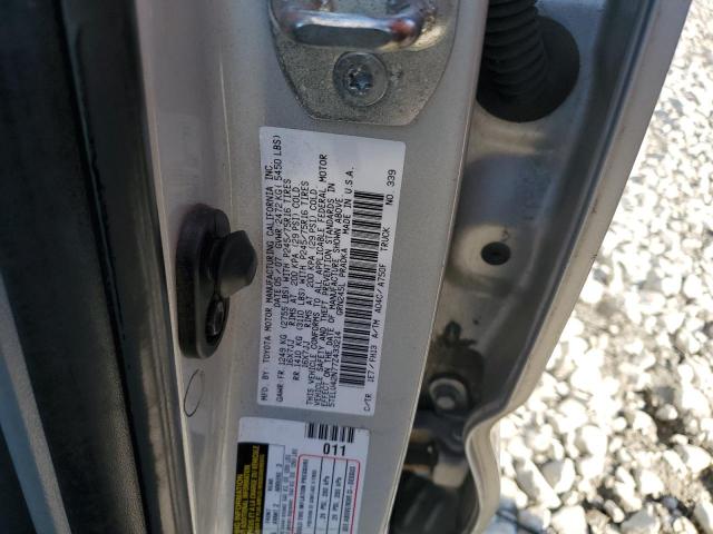 5TELU42N77Z433214 - 2007 TOYOTA TACOMA DOUBLE CAB Argent photo 13