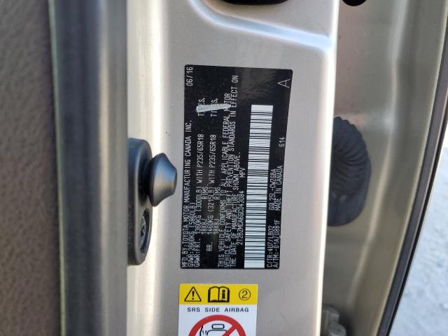 2T2BZMCA6GC043084 - 2016 LEXUS RX 350 BASE CREAM photo 14