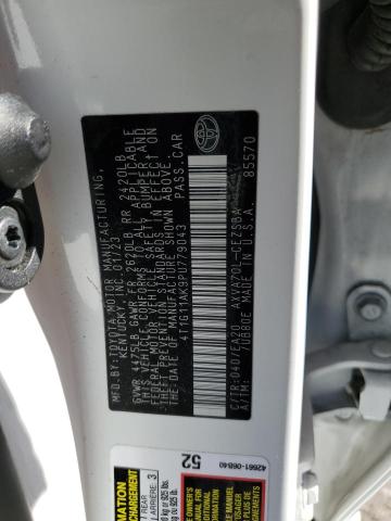 4T1G11AK9PU779043 - 2023 TOYOTA CAMRY SE NIGHT SHADE WHITE photo 12