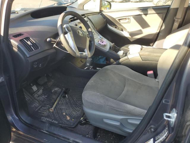 JTDKN3DU4C1524565 - 2012 TOYOTA PRIUS Gris photo 7