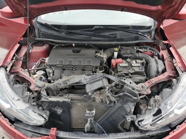 3N1AB7AP0HY341700 - 2017 NISSAN SENTRA S RED photo 11