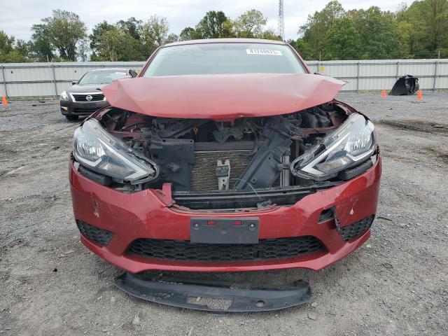 3N1AB7AP0HY341700 - 2017 NISSAN SENTRA S RED photo 5