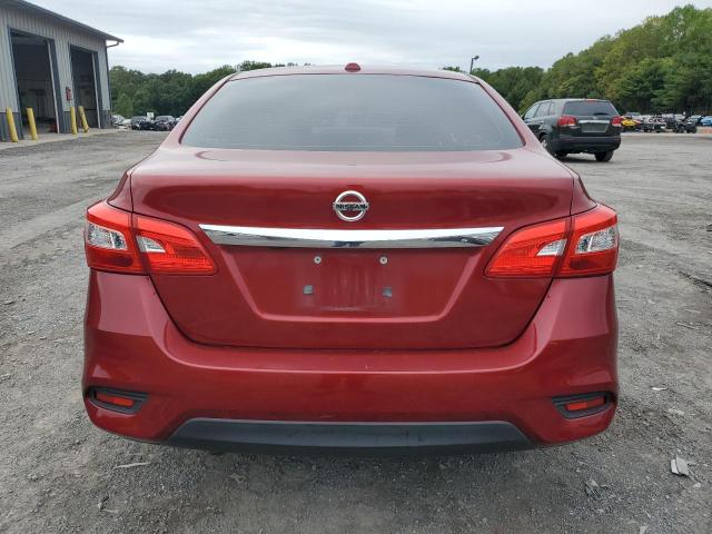 3N1AB7AP0HY341700 - 2017 NISSAN SENTRA S RED photo 6