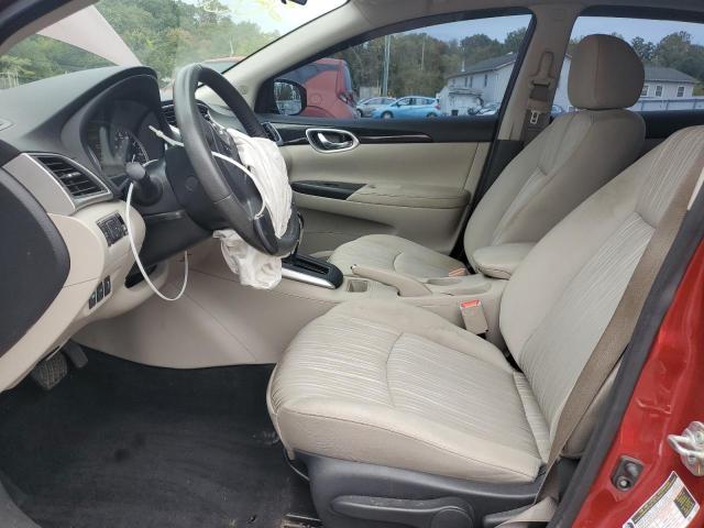 3N1AB7AP0HY341700 - 2017 NISSAN SENTRA S RED photo 7