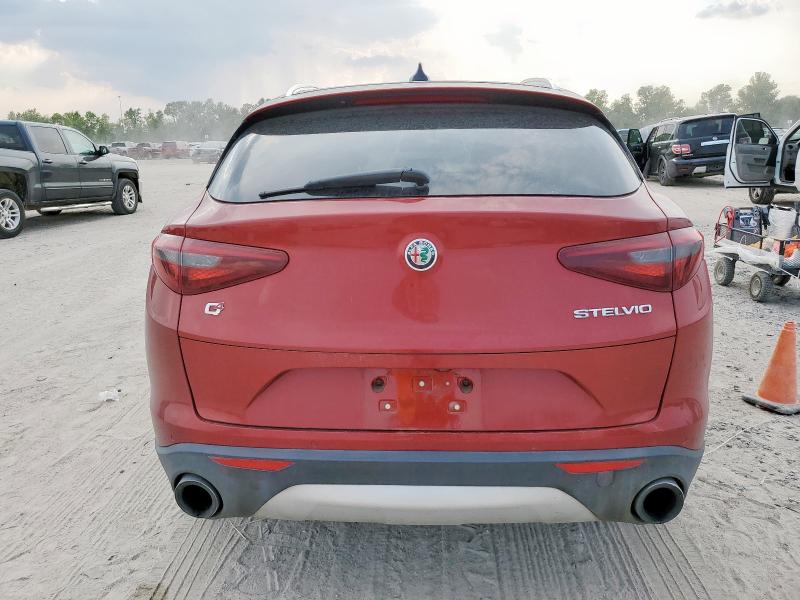 ZASFAKBN5J7B64131 - 2018 ALFA ROMEO STELVIO TI RED photo 6