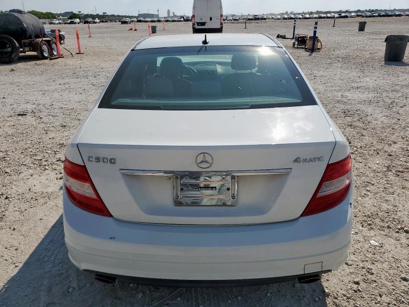 WDDGF81X18F090264 - 2008 MERCEDES-BENZ C 300 4MATIC WHITE photo 6