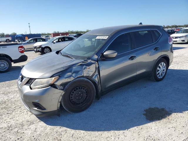 KNMAT2MT3GP649739 - 2016 NISSAN ROGUE S GRAY photo 1