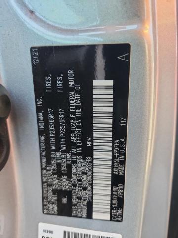 5TDBSKFC0NS050319 - 2022 TOYOTA SIENNA LE GRAY photo 13