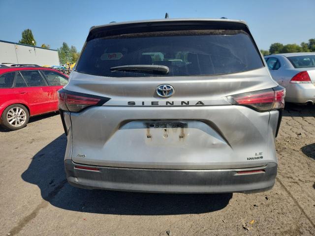 5TDBSKFC0NS050319 - 2022 TOYOTA SIENNA LE GRAY photo 6