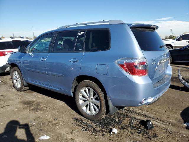 JTEEW41A792029155 - 2009 TOYOTA HIGHLANDER HYBRID BLUE photo 2