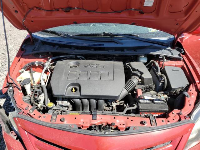 2T1BU4EE9BC572959 - 2011 TOYOTA COROLLA BASE Червоний фото 11