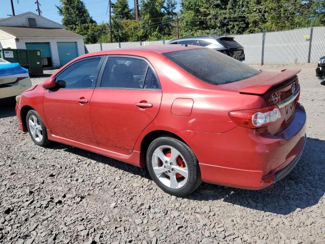 2T1BU4EE9BC572959 - 2011 TOYOTA COROLLA BASE Червоний фото 2