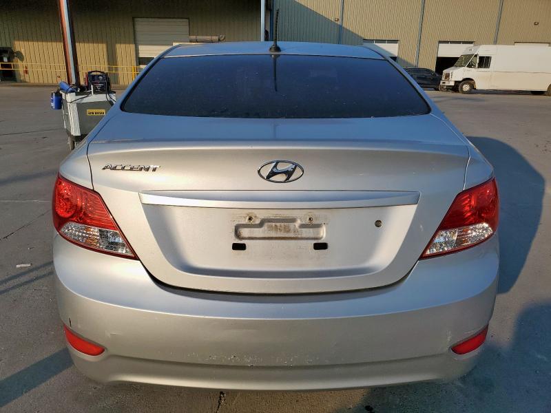 KMHCT4AE3EU588767 - 2014 HYUNDAI ACCENT GLS SILVER photo 6